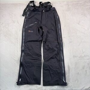 Vintage Moonstone Mountain Shell Pants Men Medium Black Wind Water Proof Hiking